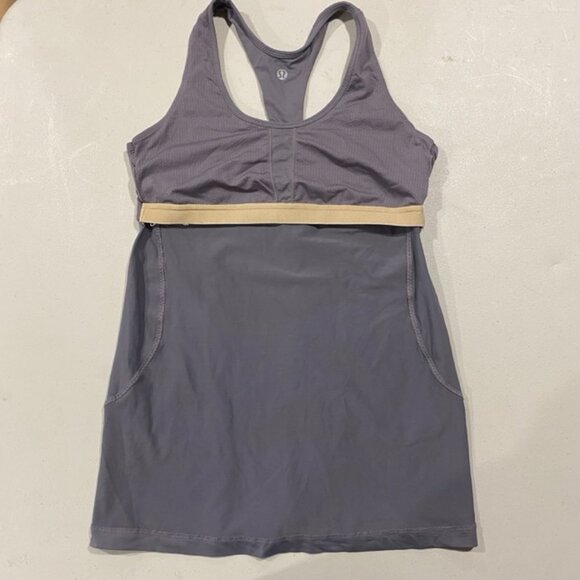 Lululemon Turbo Tank Top Dark Grey Size 2, XS (EUC) - Picture 5 of 10